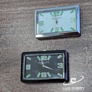 ساعت آنالوگ دریچه کولر خودرو با موتور کوارتز ژاپنی با لوگو FIDELITY